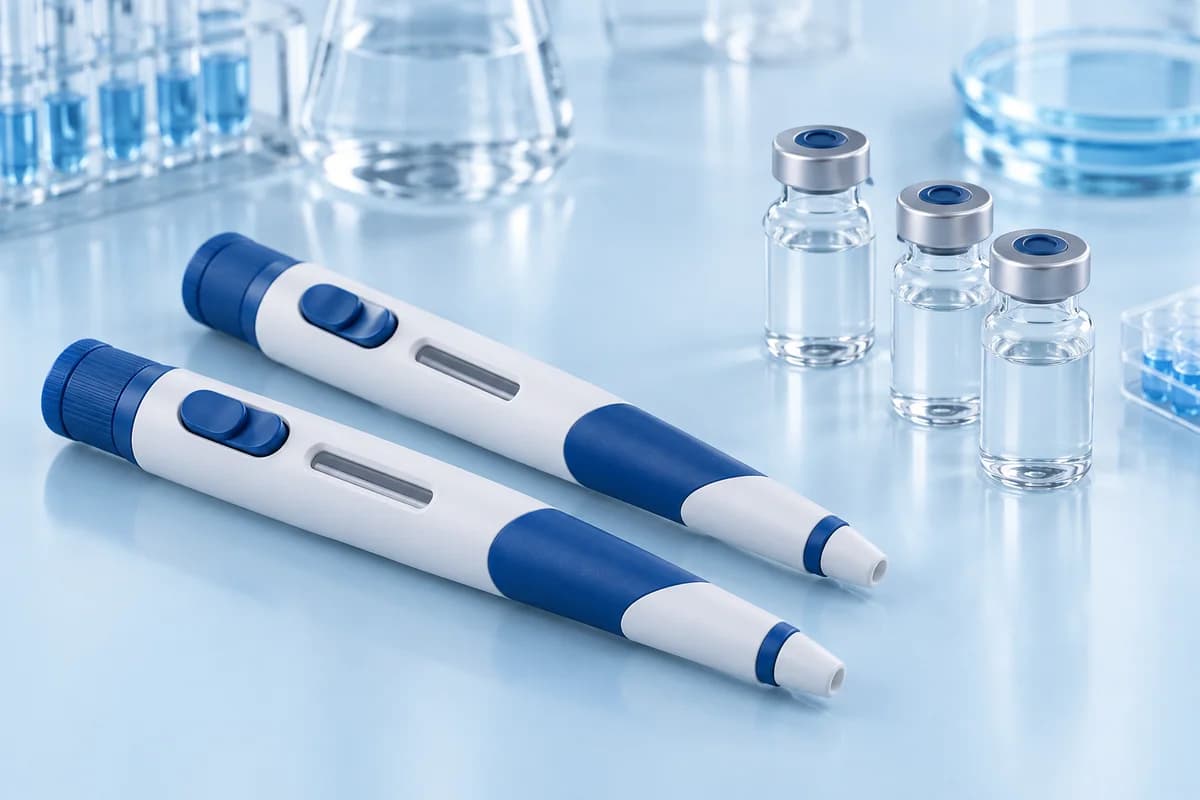 Pre-calibrated laboratory research devices with unbranded vials