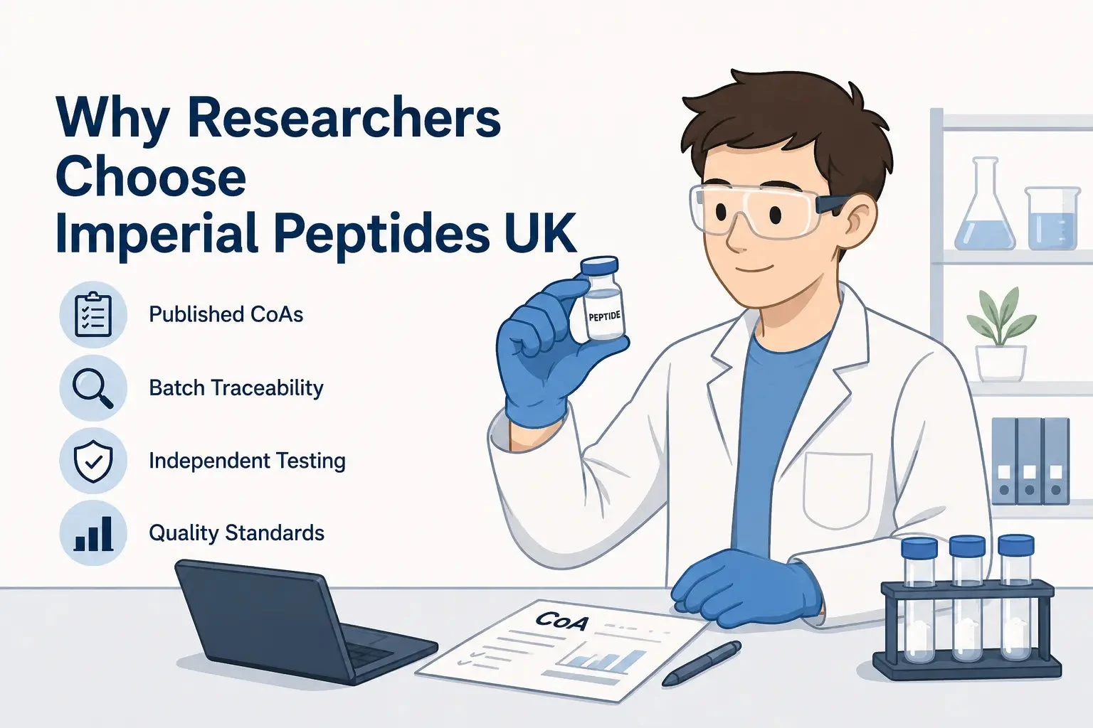 Why Researchers Choose Imperial Peptides UK