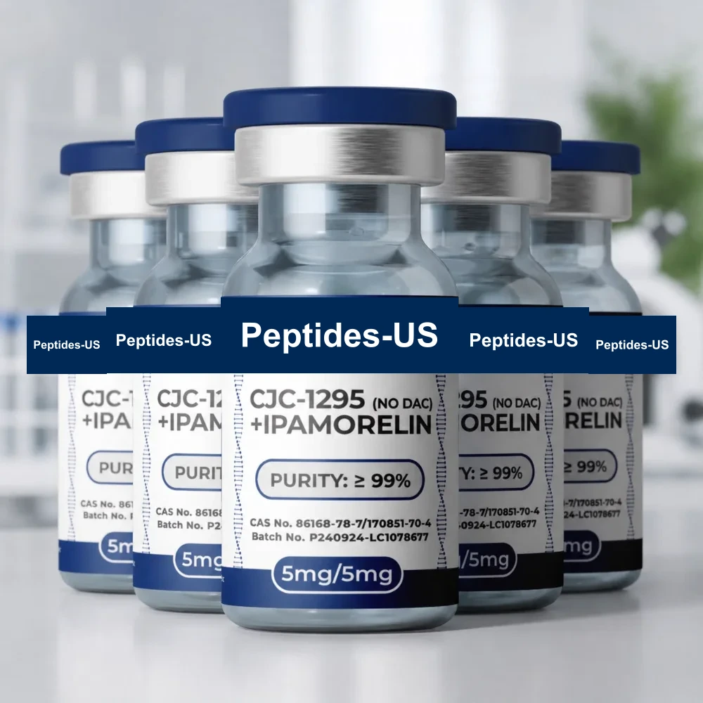 CJC-1295 (No DAC) + Ipamorelin (Blend) 5mg/5mg x 5 Vial Bundle product image 1